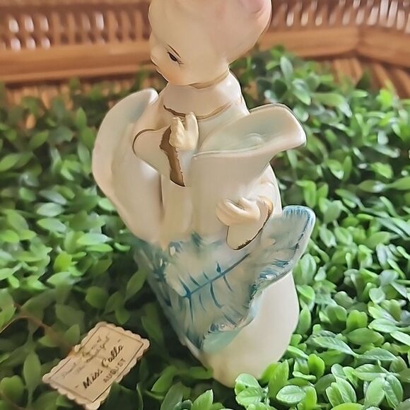Vintage Napco Japan Miss Calla "Pearl Flower Of The Month Girl" August Figurine - Picture 10 of 16